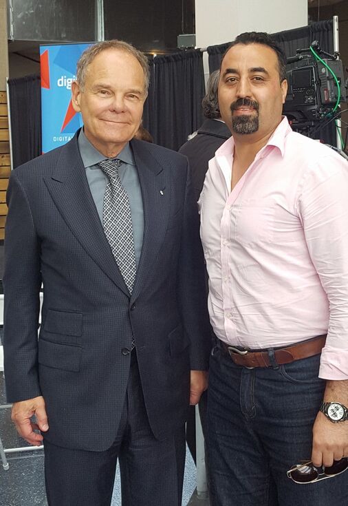 Celebrating with Don Tapscott, digifest 2017 Digital Pioneer Award Winner and Block chain Technology Revolution author. (April 27, 2017)