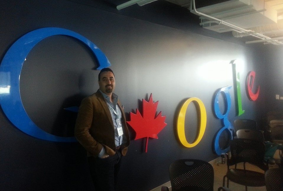 Visiting Google Headquarter, Downtown Toronto, Canada.