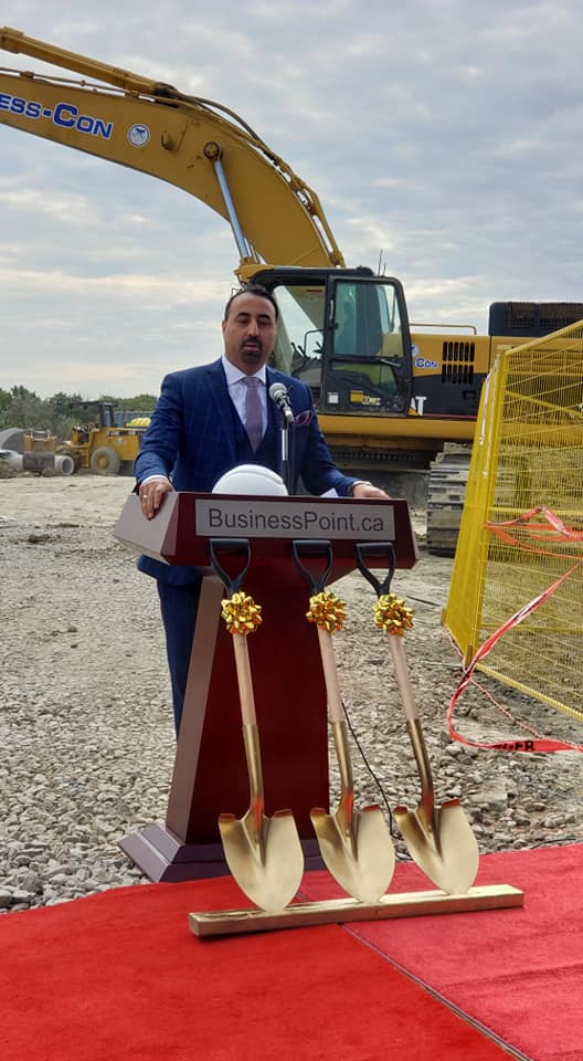 Jamshid Hussaini speaking at Business Point's Airport Corporate Center located at 5250 Solar Drive, Mississauga, Ontario, Canada. (September, 2019)
