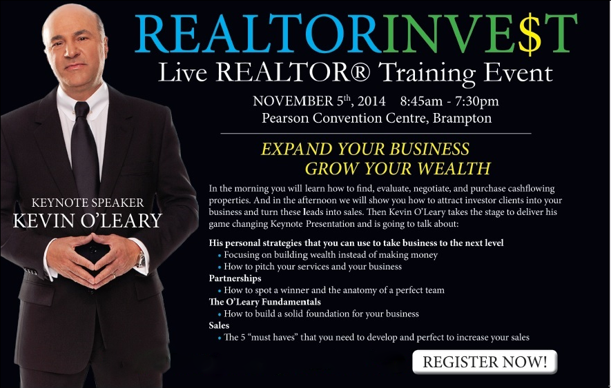 James Hussaini Shared Stage With Kevin O'LEARY @REALTORINVEST