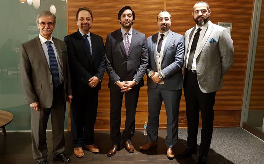 ​With Deputy Minister of Ministry of Commerce and Industries, Mohammad Qurban Haqjo (March 7, 2017)
