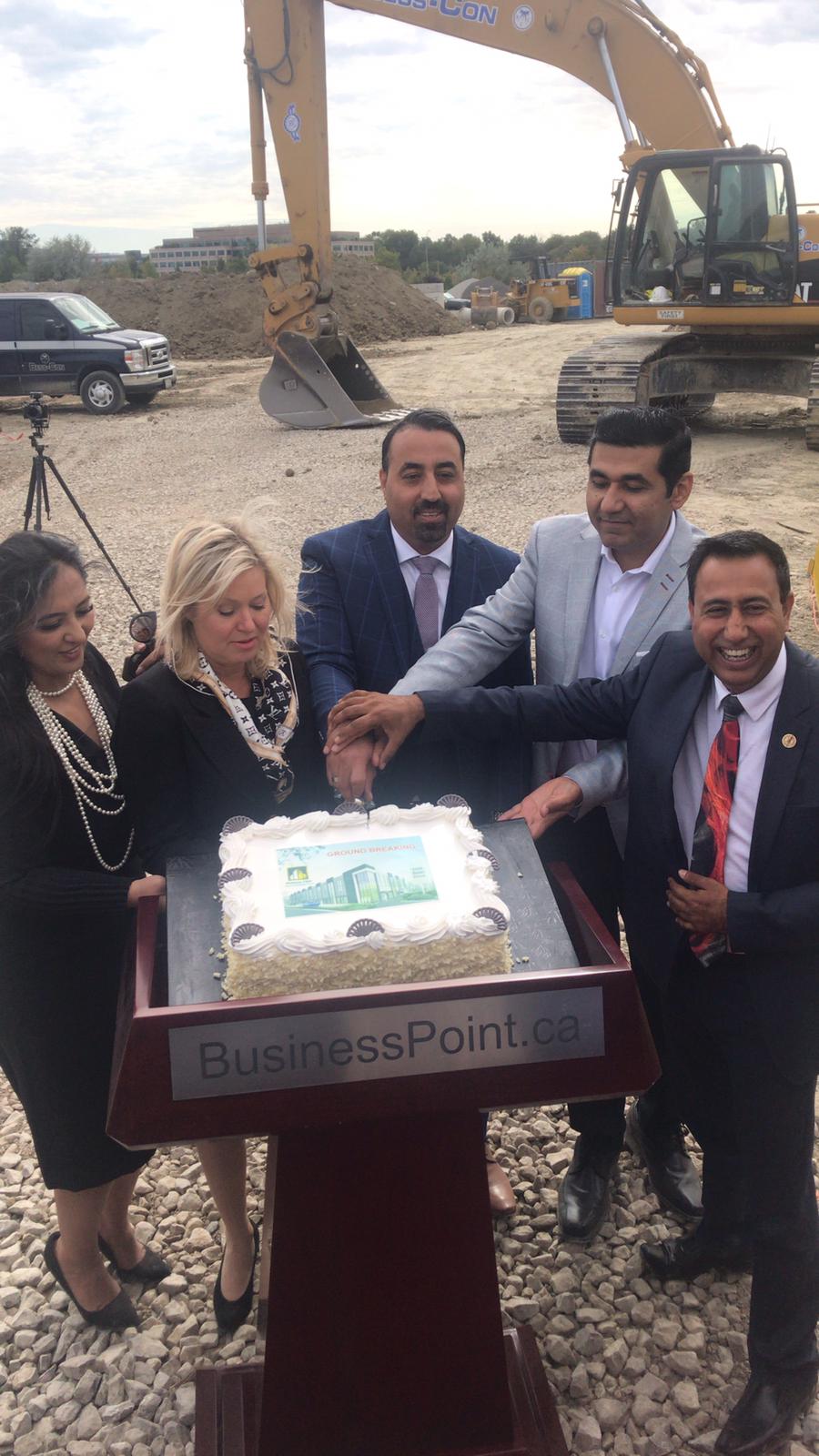 With Mississauga Mayor, Bonnie Crombie, at Business Point Airport Corporate Center