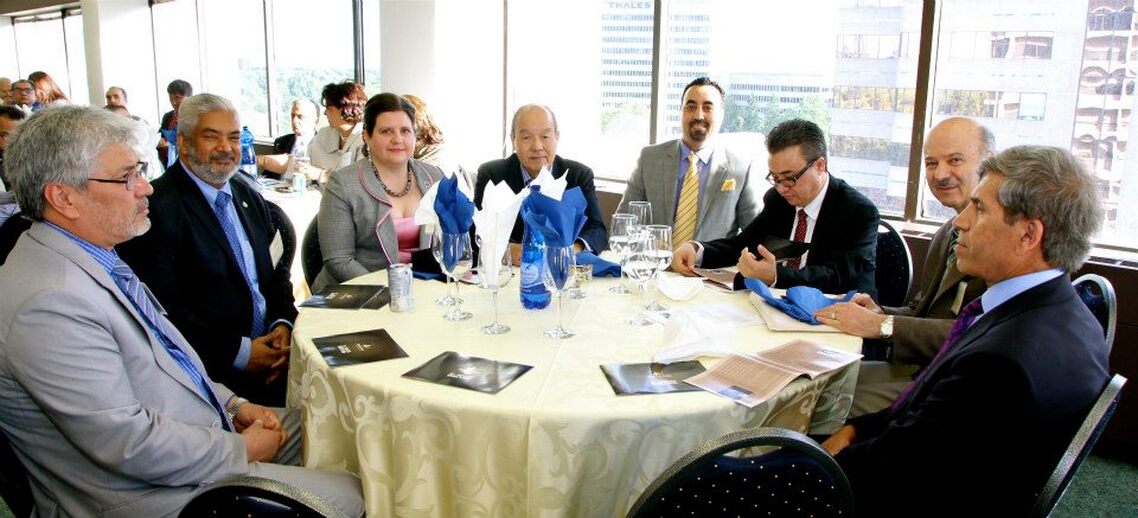 Government officials at Business Point inauguration