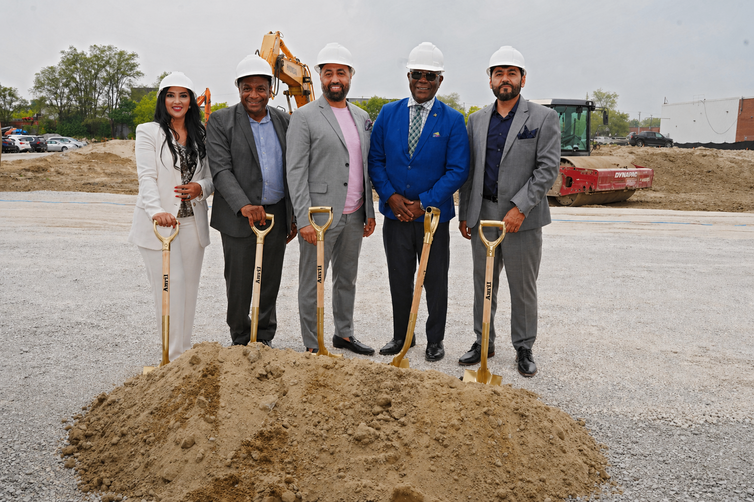 Toronto City Councillor and Ontario Member of Parliament at Scarborough ground breaking ceremony