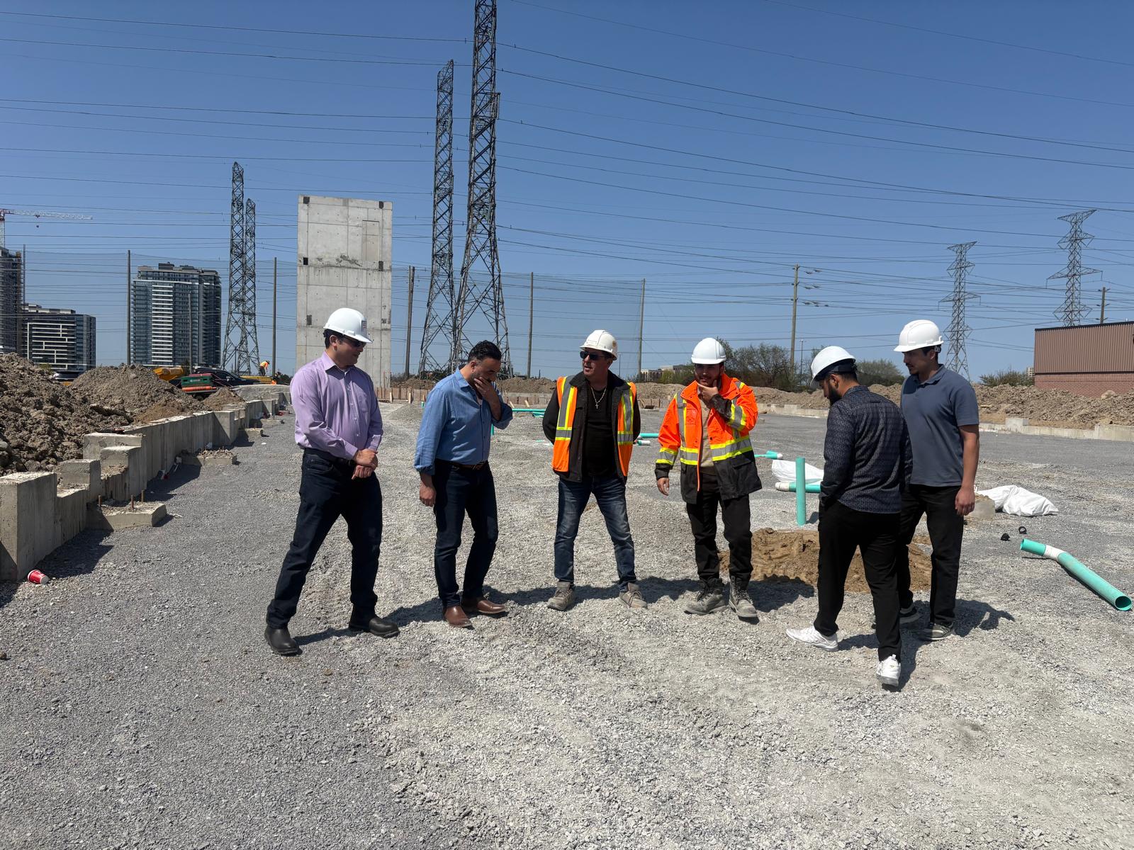 Construction site visit