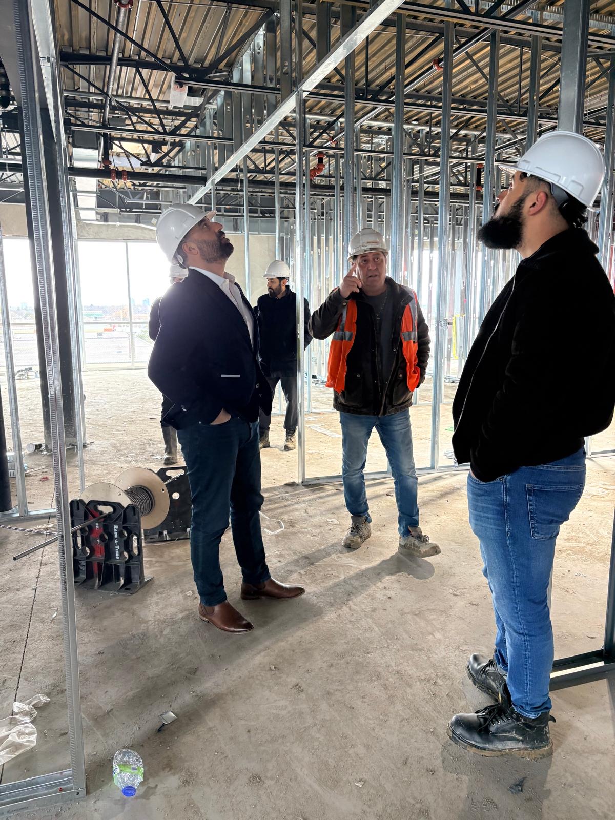 Business Point interior framing walkthrough