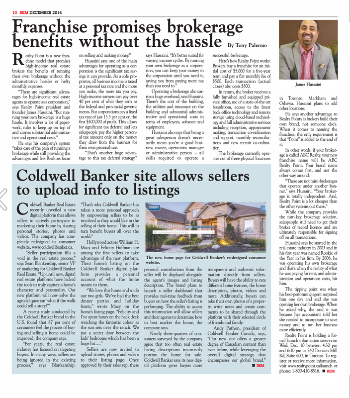 Realty Point Feature in REM Magazine